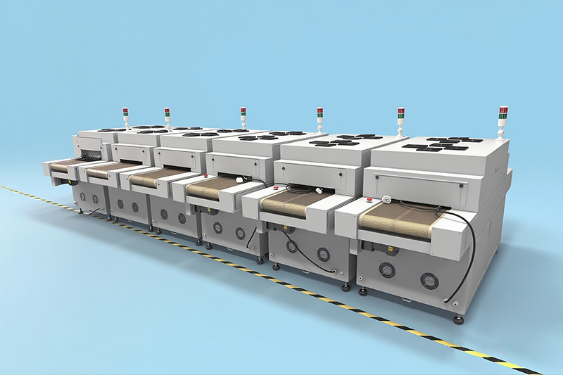365nm 395nm UV LED Curing Conveyor Machine for PCB/Electronics Manufacturing with 220V/110V 1 Year Warranty CE ISO9001 Certified