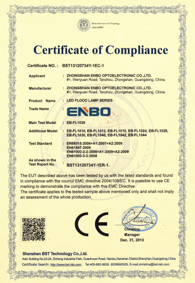 Safety Certificate Standard