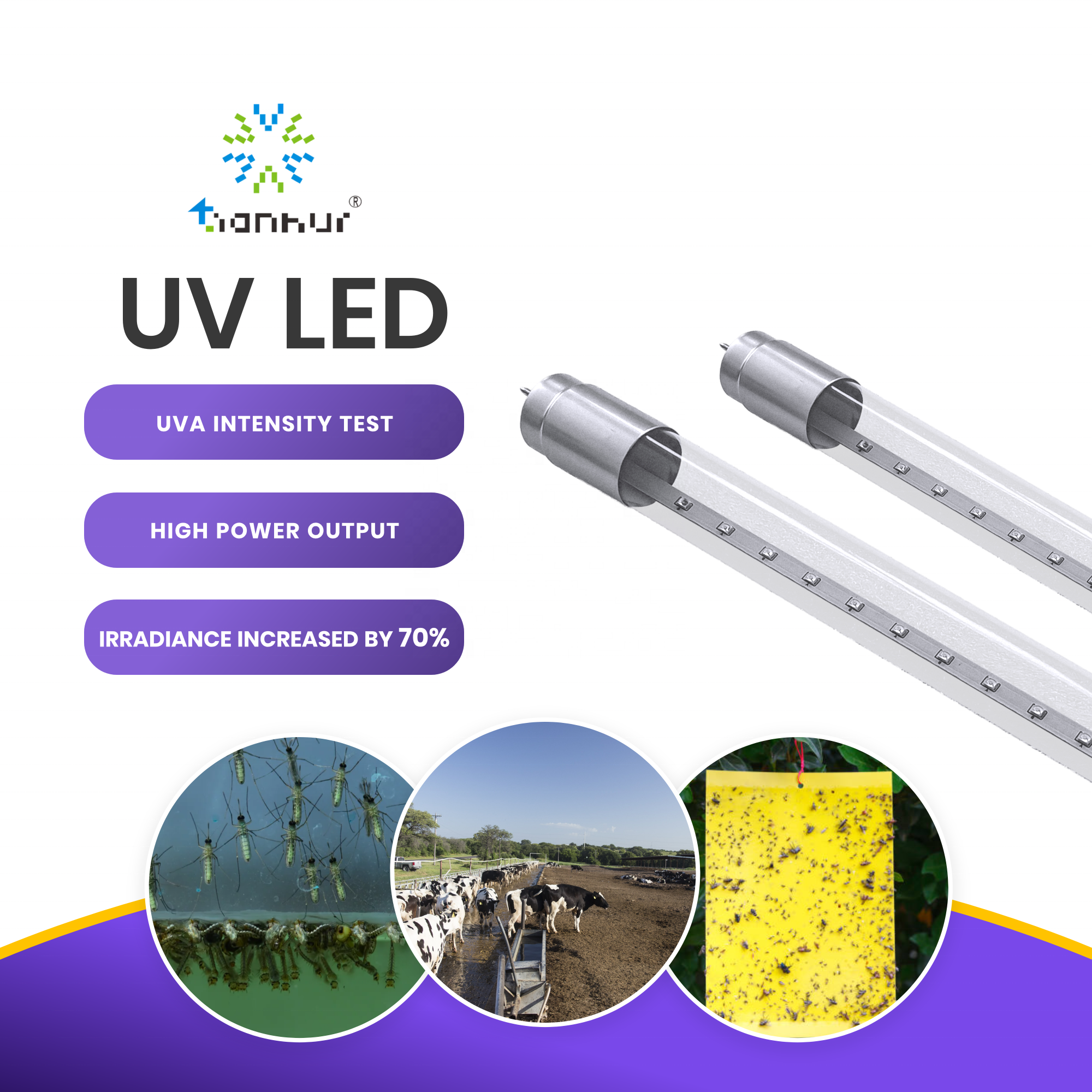 UVA Lamp UV 365nm 395nm T8 E27 10W 5W 7W Bug Zapper Lamp LED Light Source Pest Control BL Tube For Mosquitoes And Flies