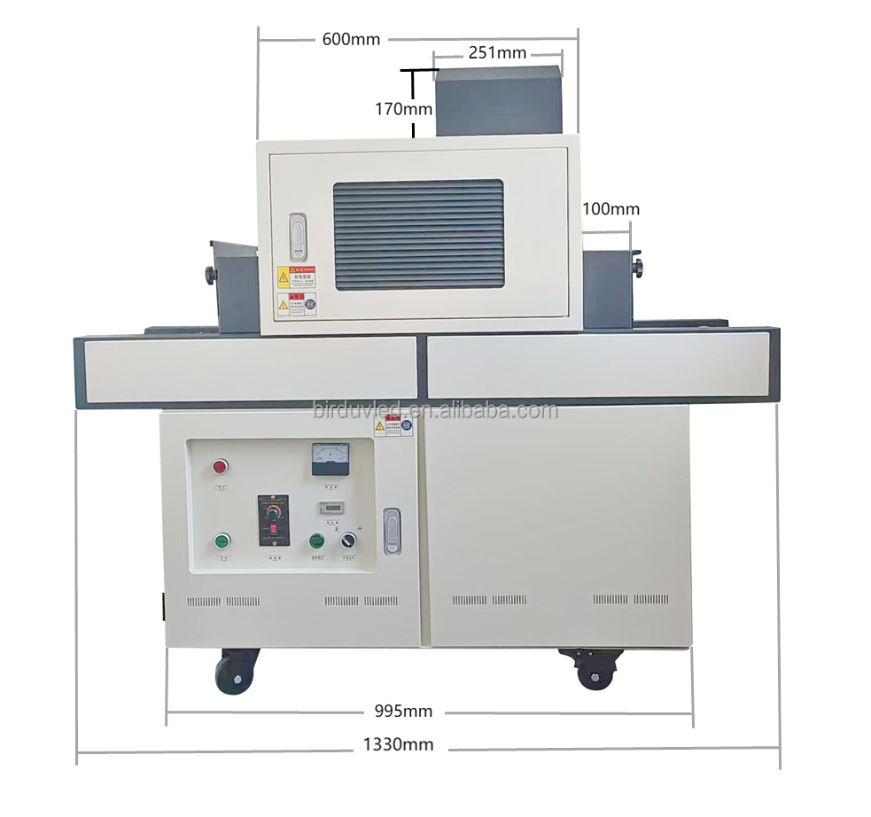 Fan Cooling UV LED Curing Machine Ink Glue Drying Machine Stainless Steel Wire Belt Chain Plate Powder Coating Conveyor Machine
