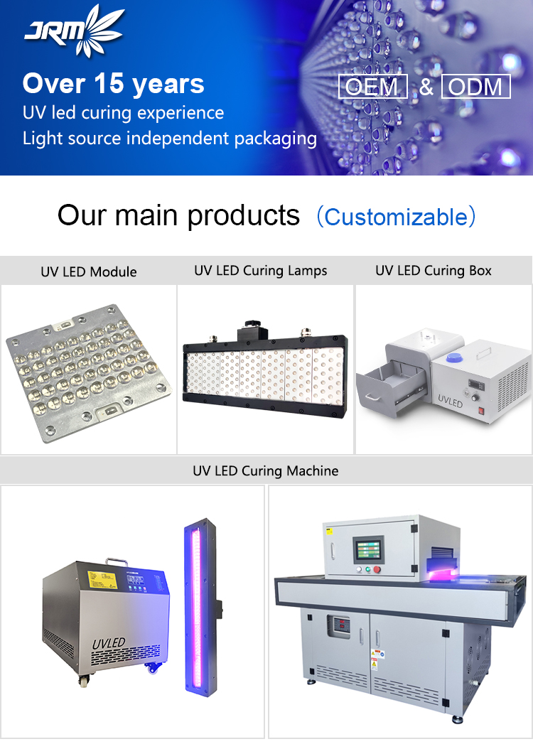 OEM High Power 365nm 385nm 395nm Uv LED Lamp Curing System for Flat Panel Printer Uv Glue Coating Ink Varnish Curing