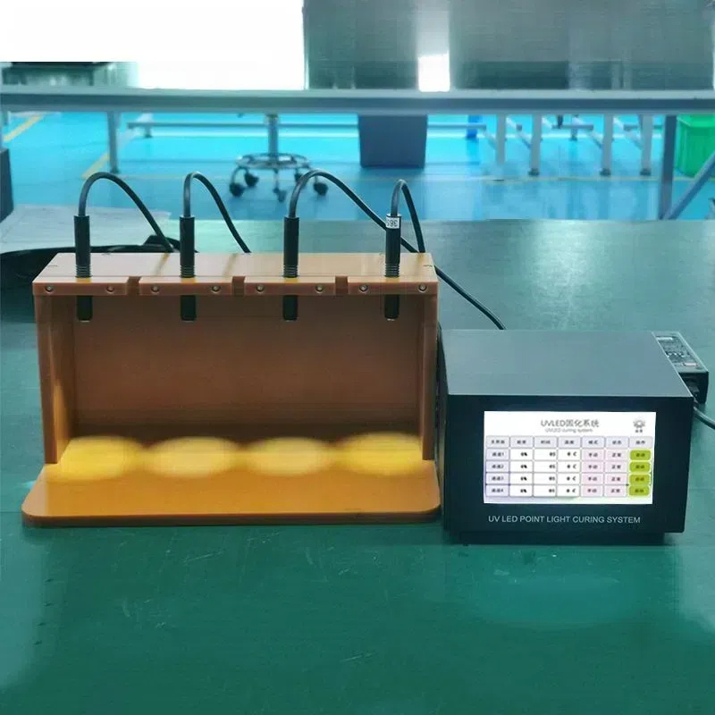 High Radiation Spot Diameter 3/4/5/6/8/10/12/16/20mm 365nm UV Curing Point Light One to Four Control Host UV LED Spot Light Source