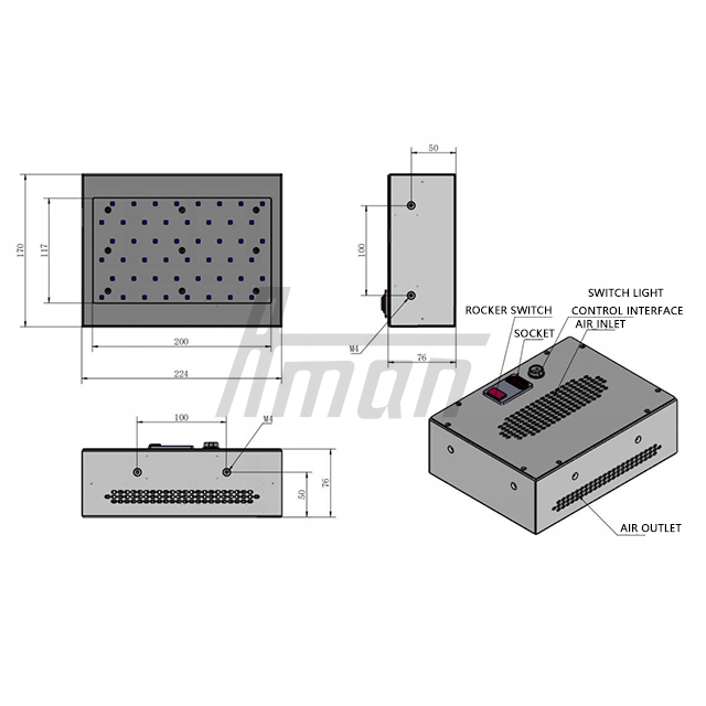 UV LED Integrated Machine 200W