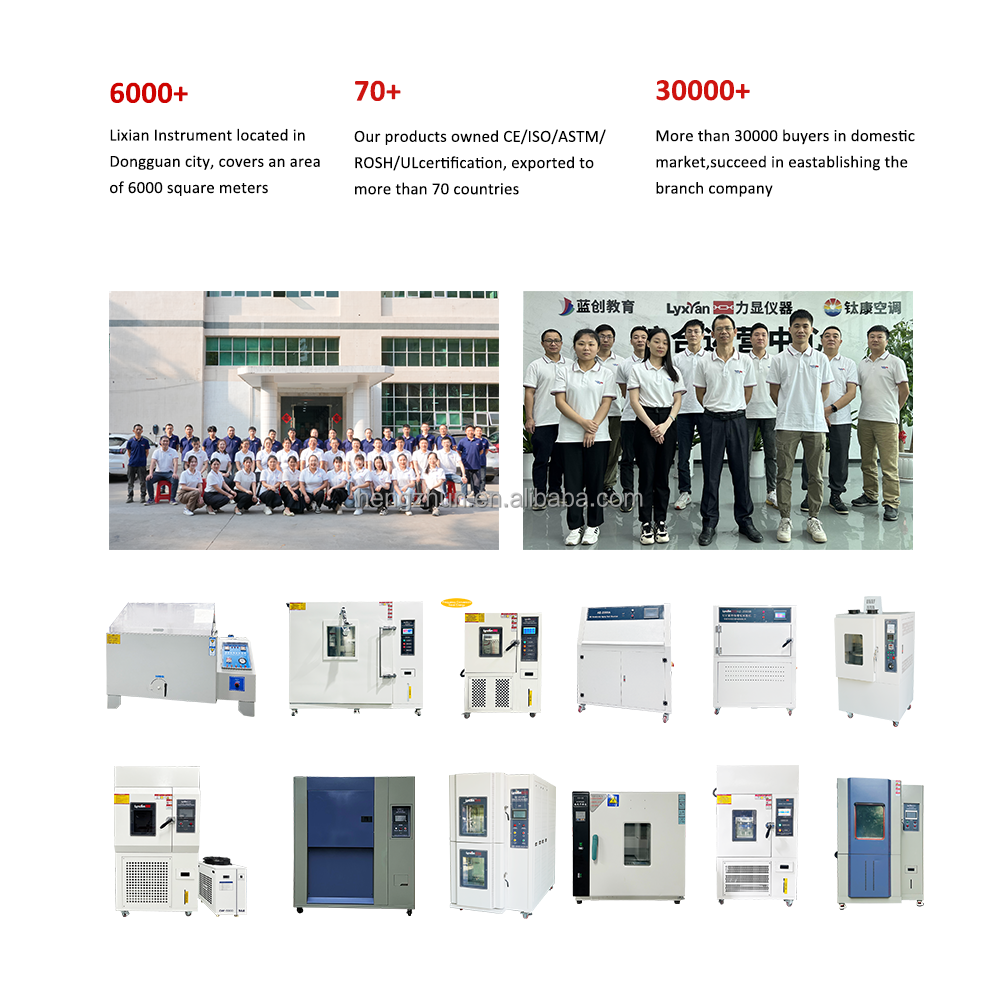 Lixian Brand ISO105B02 Spectral Wavelength 290nm To 800nm Fabric Xenon Lamp Aging For Test Chamber Equipment 220V 1 Year Warrant