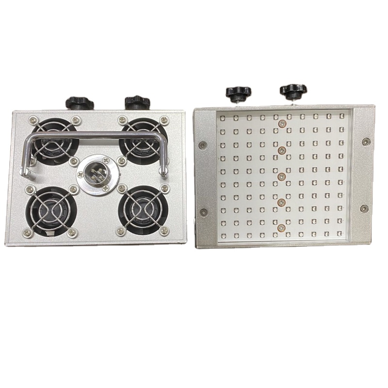 Air Cooling UV LED Curing Lamp Size 100*100 Area LED UV Lights for Glue Print Epoxy Resin Glue UV Curing System 365-395nm Ink