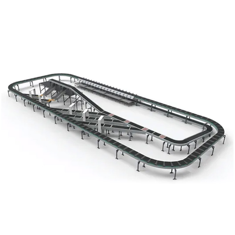 VPAI Design And Production Supported Warehouse Conveyor Belt Cross Belt Sorter For E Commerce Fulfillment Hubs