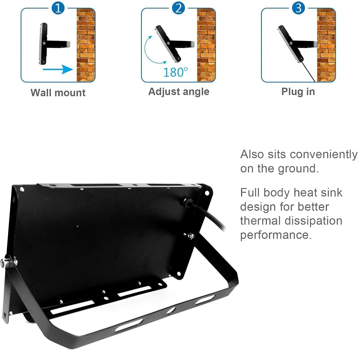 Flood Light 20W 50W 395nm UV Black Light LED Fluorescent Detection Stage Light UV Shadowless Glue Curing Lamp
