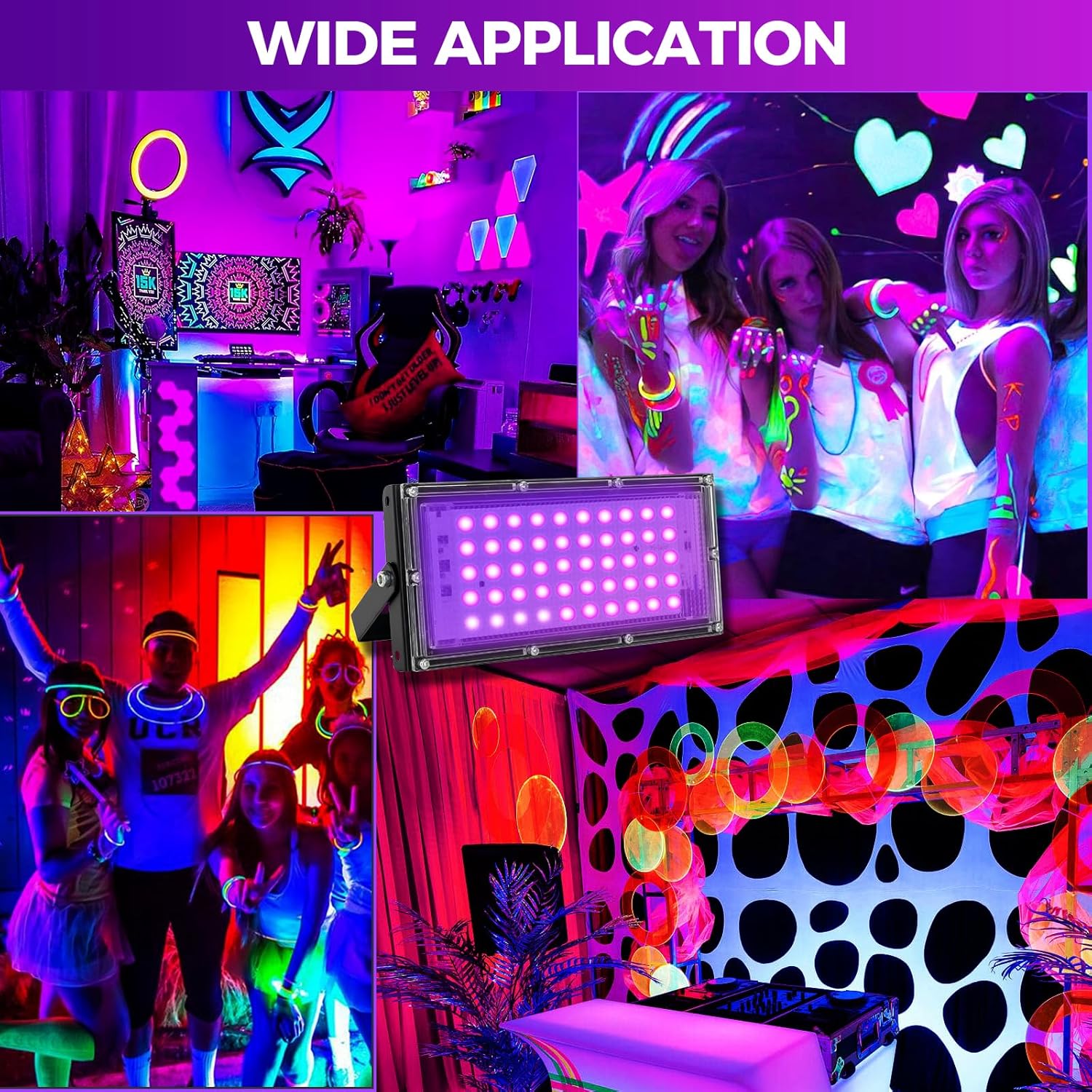 LED UV Black Light Setup