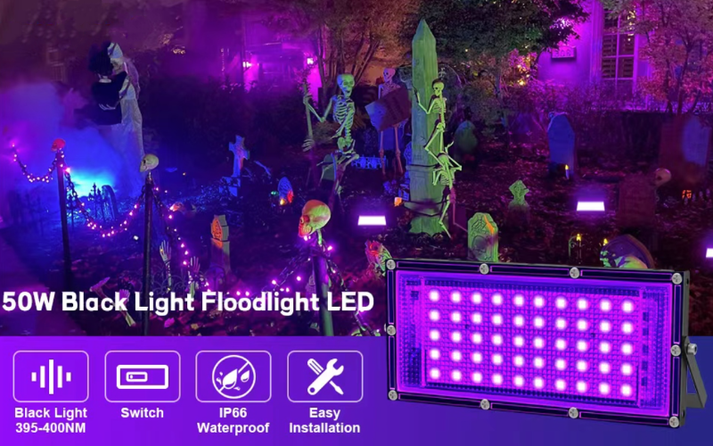 Powerful 50W - 400W LED UV Black Light