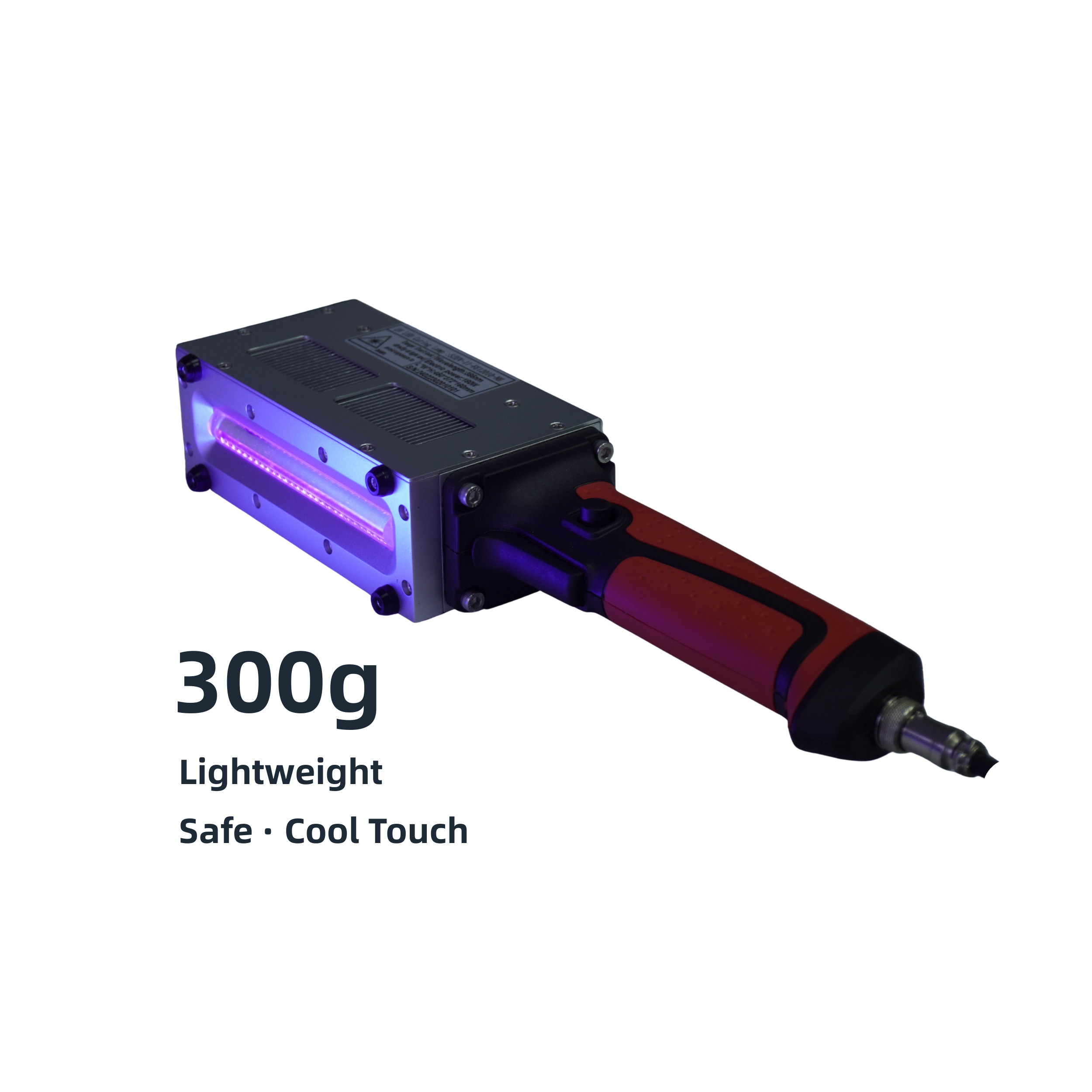 Height-LED Portable UV Curing Lamp for Surface Coating Curing AC/DC Powered 365nm Wavelength 30,000 Hours Lifespan 1-Year