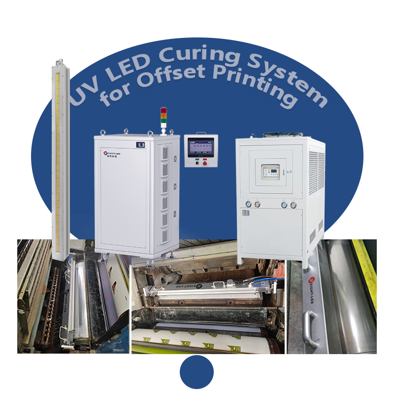 Hybrid UV LED Curing System with Mercury Lamp for Better Ink Adhesion in Offset Printing