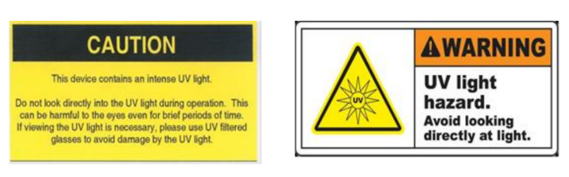 UV Safety Warning