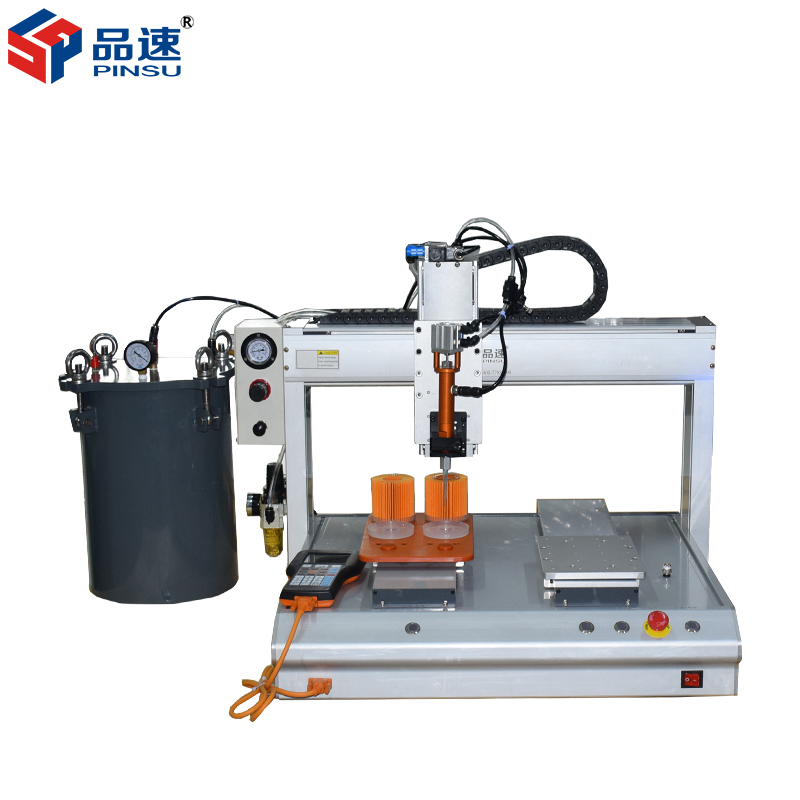 Electric Digital Fully Automatic Desktop UV Adhesive Dispenser with UV LED Curing System