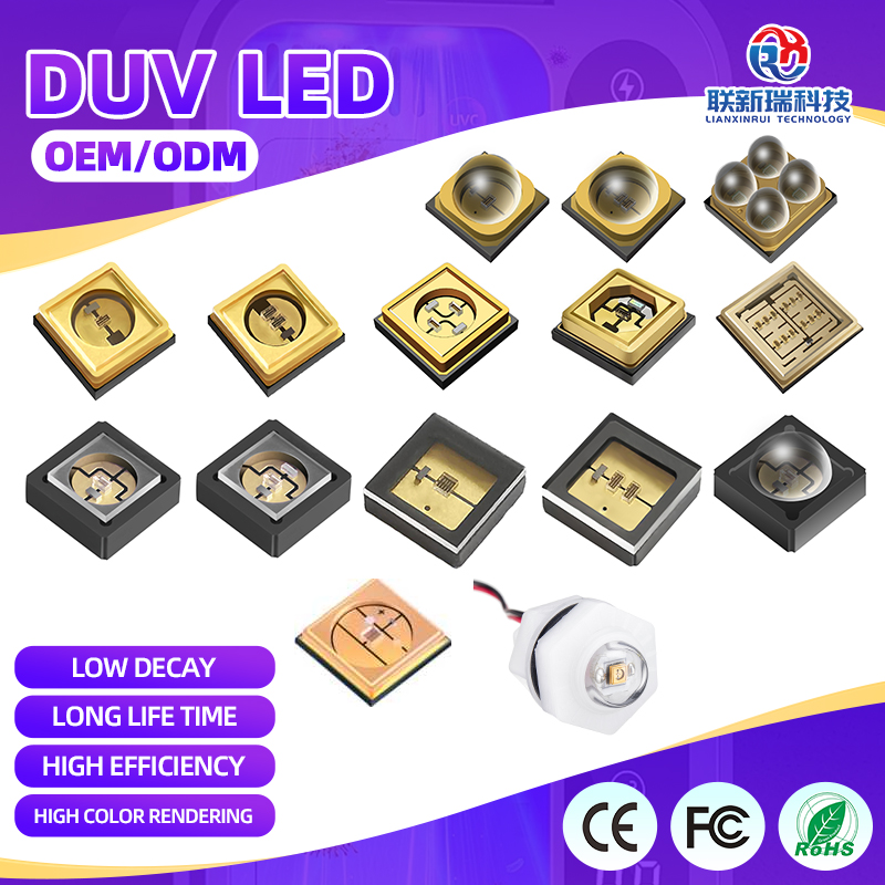 Medical Skin Treatment 311nm 310nm 295NM 0.5W 1W 5W Deep Uvc 3535 3939 6868 254nm 265NM 275NM 280NM UVA UVB UVC Led Chip Bead