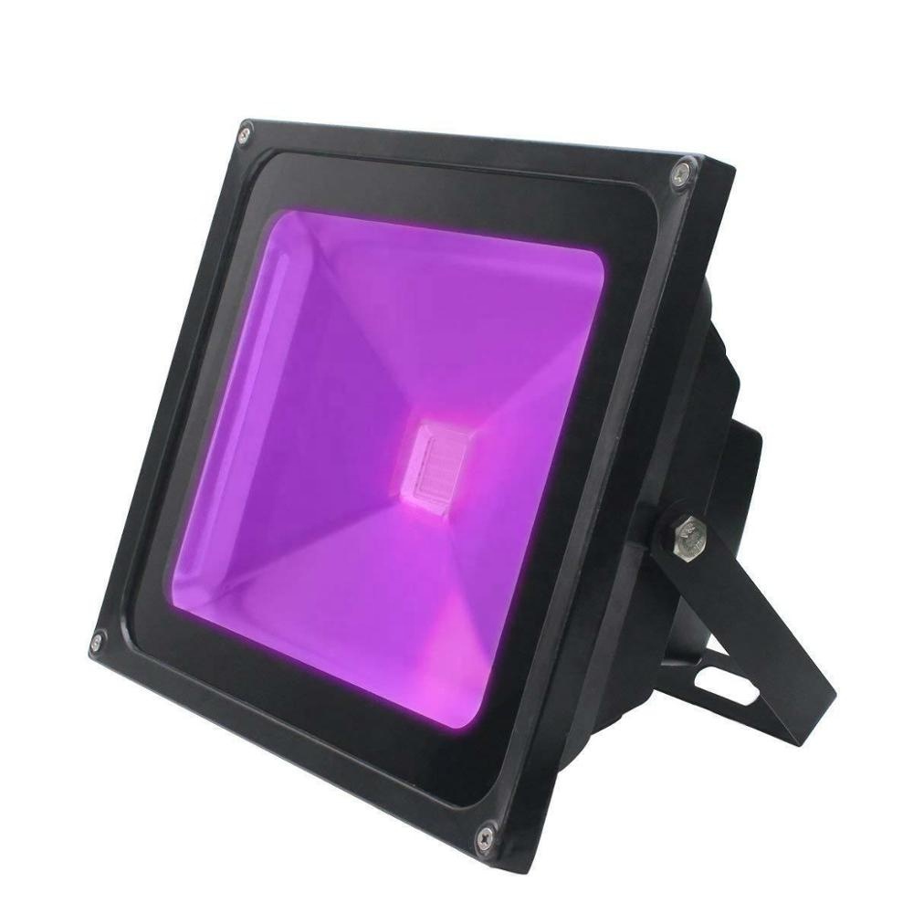 IP65 Outdoor Lighting 10W 50W 150W 500W 100W 360nm 365nm 385nm 395nm 405nm Curing Black Flood Light Purple Color UV LED Lamp