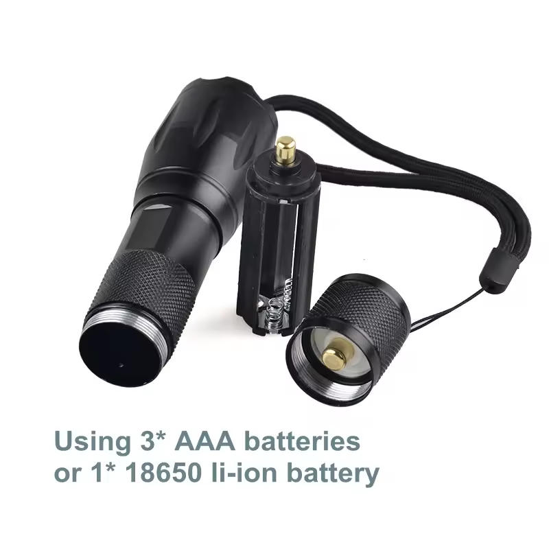 Powerful Zoom UV Flashlight functionality