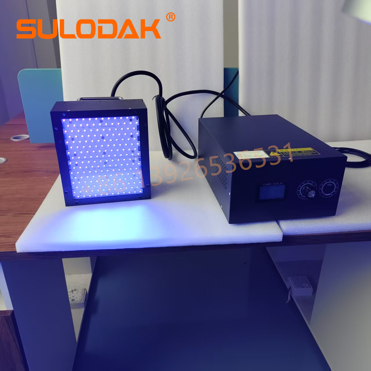 Fan Cool UV LED Curing System 600W UV Lamp Display Screen OCA Optical Glue for LED Ultraviolet Drying Lamp Surface Light Source