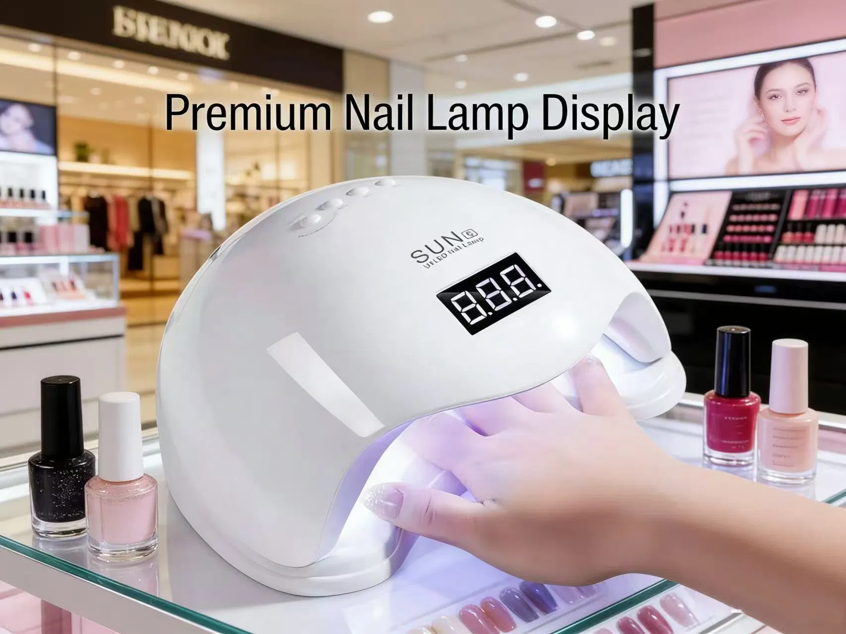 48W Nail Art Lamp, Nail Light Therapy Lamp, No Blackening Hands, Intelligent Sensing