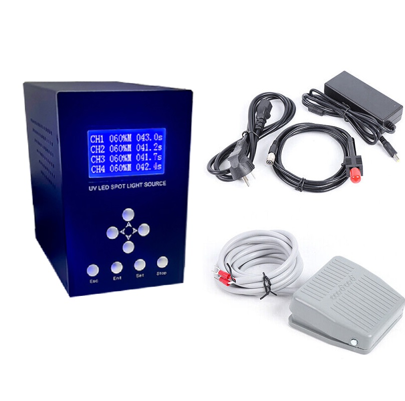 Futansi New 365nm 385nm 405nm UV LED Spot Curing System Air-Cooled Quartz Glass Lens 1 Year Warranty for Light-Curable UV Glue