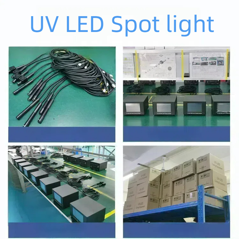 High Radiation Spot Diameter 3/4/5/6/8/10/12/16/20mm 365nm UV Curing Point Light One to Four Control Host UV LED Spot Light Source
