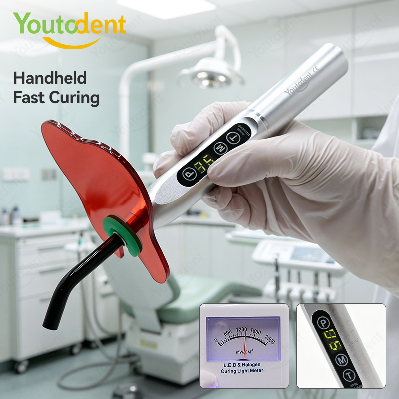 Wholesale Portable Cordless 405nm LED UV Curing Light Rechargeable Metal Dental Nail Art 3D Printing Resin Lamp Curing Light