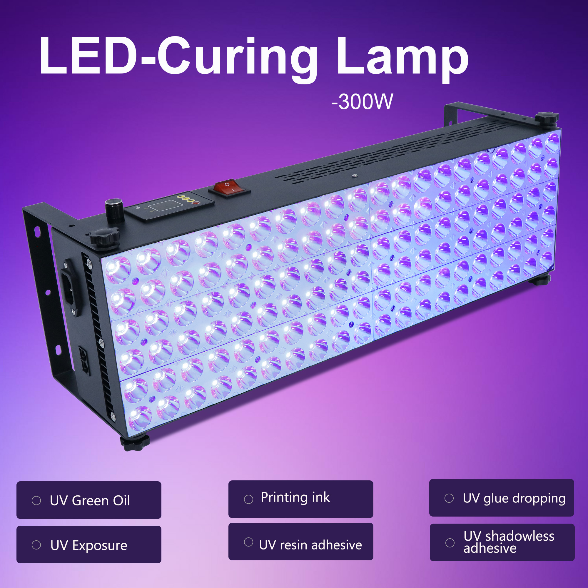 Home Hotel Use Ink Screen Printing Adhesive Air Cooled Portable UV LED Curing Lamp Machine 365nm UV Curing Light