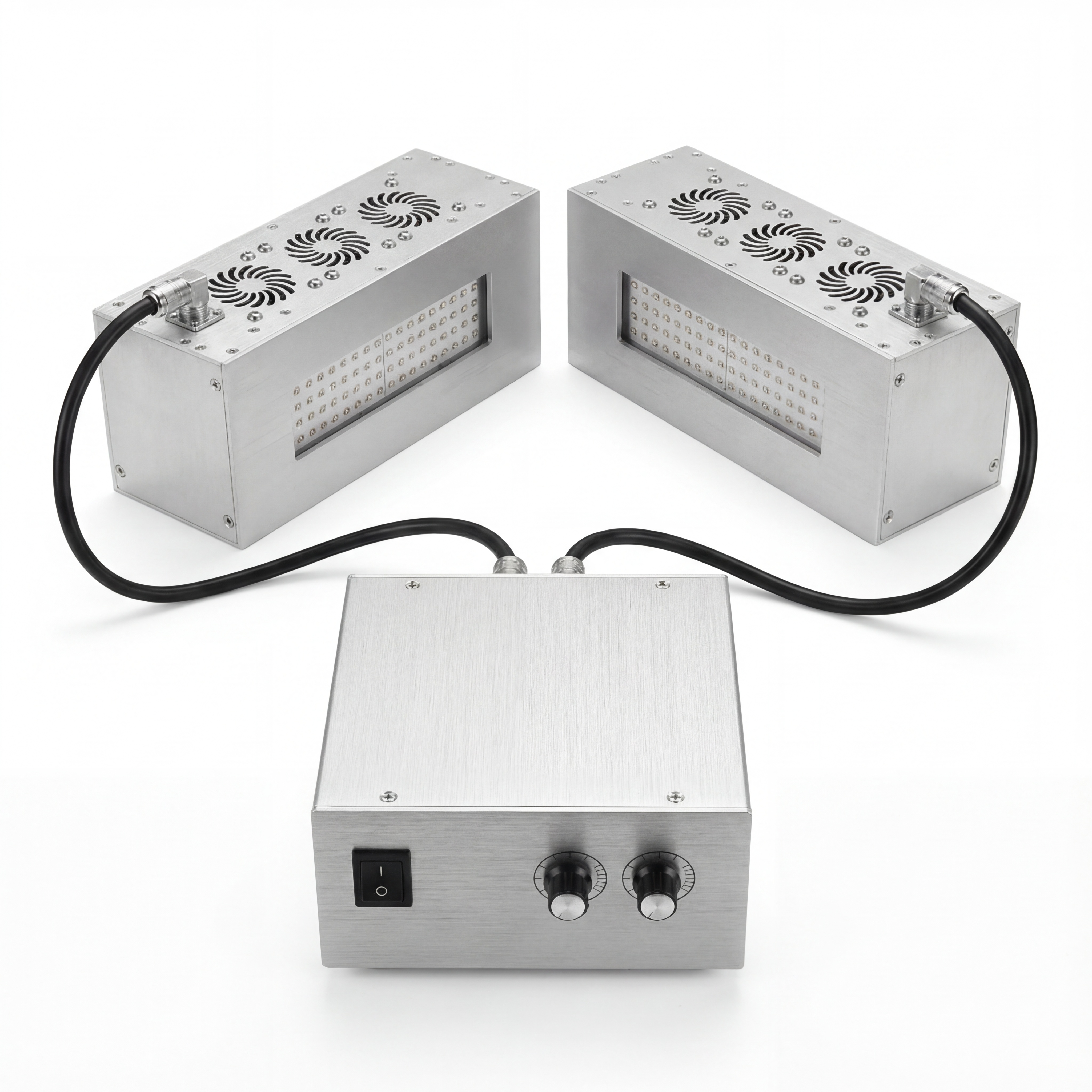 UV Adhesives Curing LED UV Curing Flood Lamp System 365/395/405nm Wavelength 200*50mm Curing Area