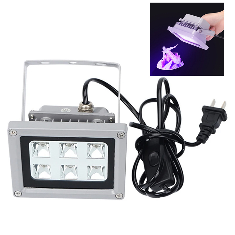 3DSWAY UV LED Resin Curing Light Lamp for SLA DLP LCD 3D Printer Photosensitive Parts 110-260V 405nm