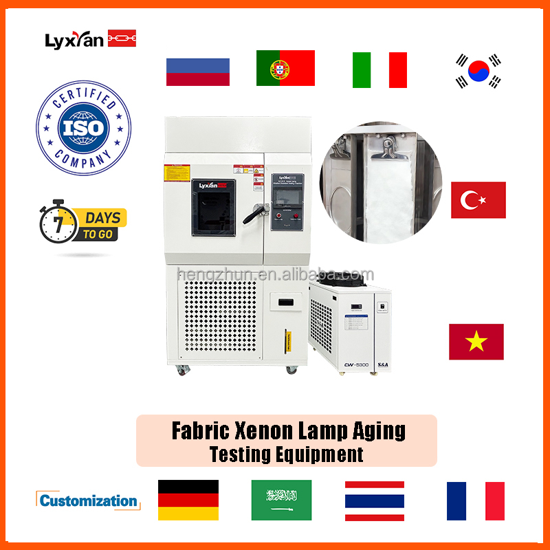 Lixian Brand ISO105B02 Spectral Wavelength 290nm To 800nm Fabric Xenon Lamp Aging For Test Chamber Equipment 220V 1 Year Warrant