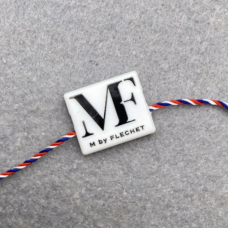 Wholesale Custom Gold Brand Hang Tag String Aluminium Aluminium Hang Tag String for Garments