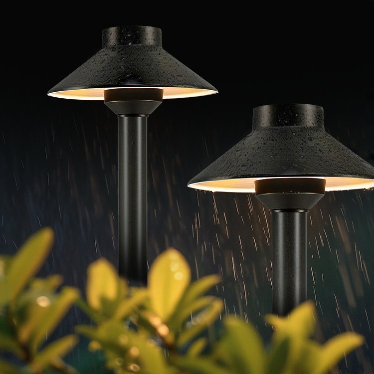 Low Voltage Antique Bronze Finish Waterproof Brass Landscape Path Garden Light Area Lighting