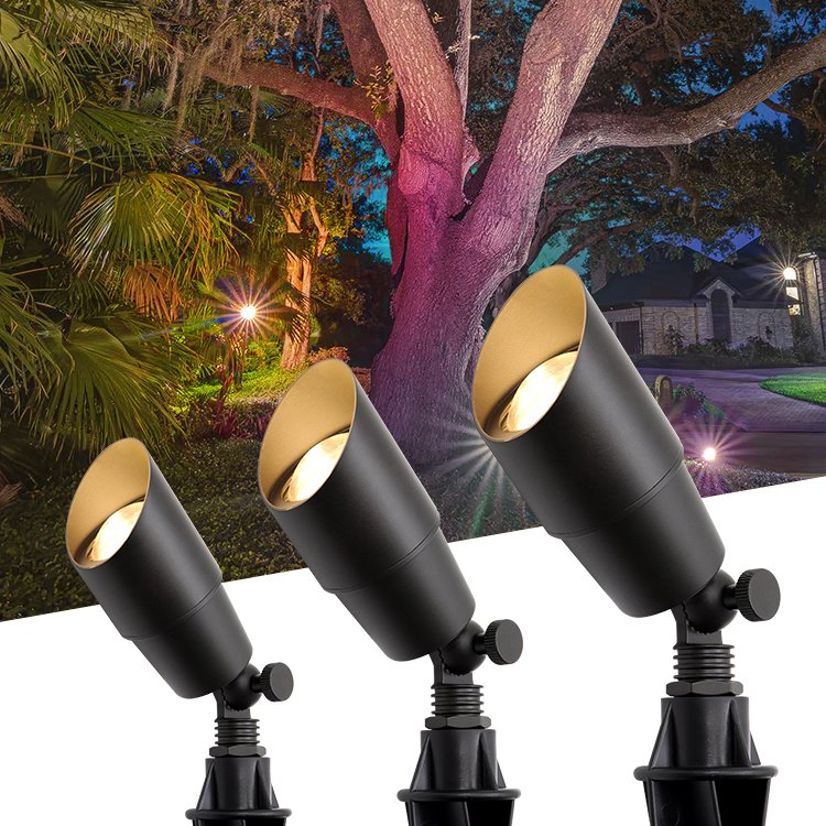 Die-Cast Aluminum Uplight Low Voltage Landscape Outdoor Lighting Tree Spotlight Accent Lighting