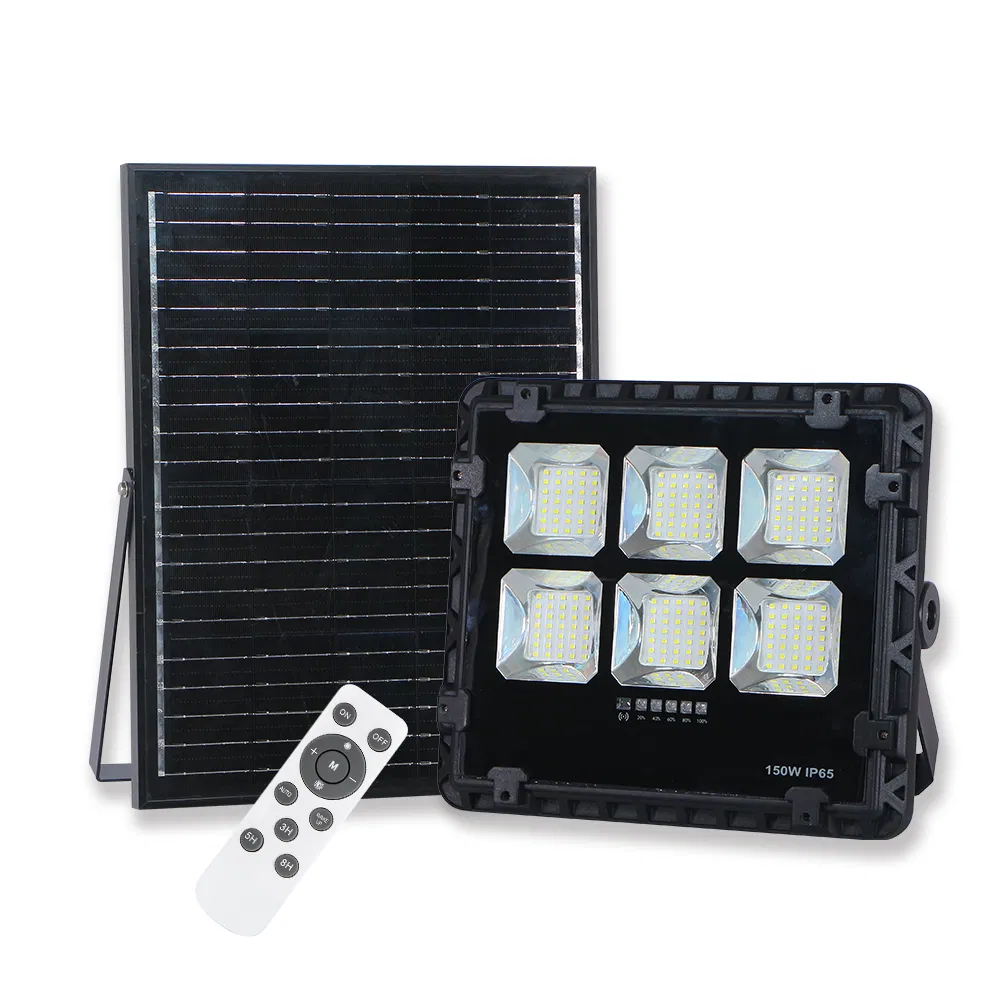 Rechargeable 10000lm Best Powered 100W Outdoor Solar Flood Lamp LED Panel Lighting