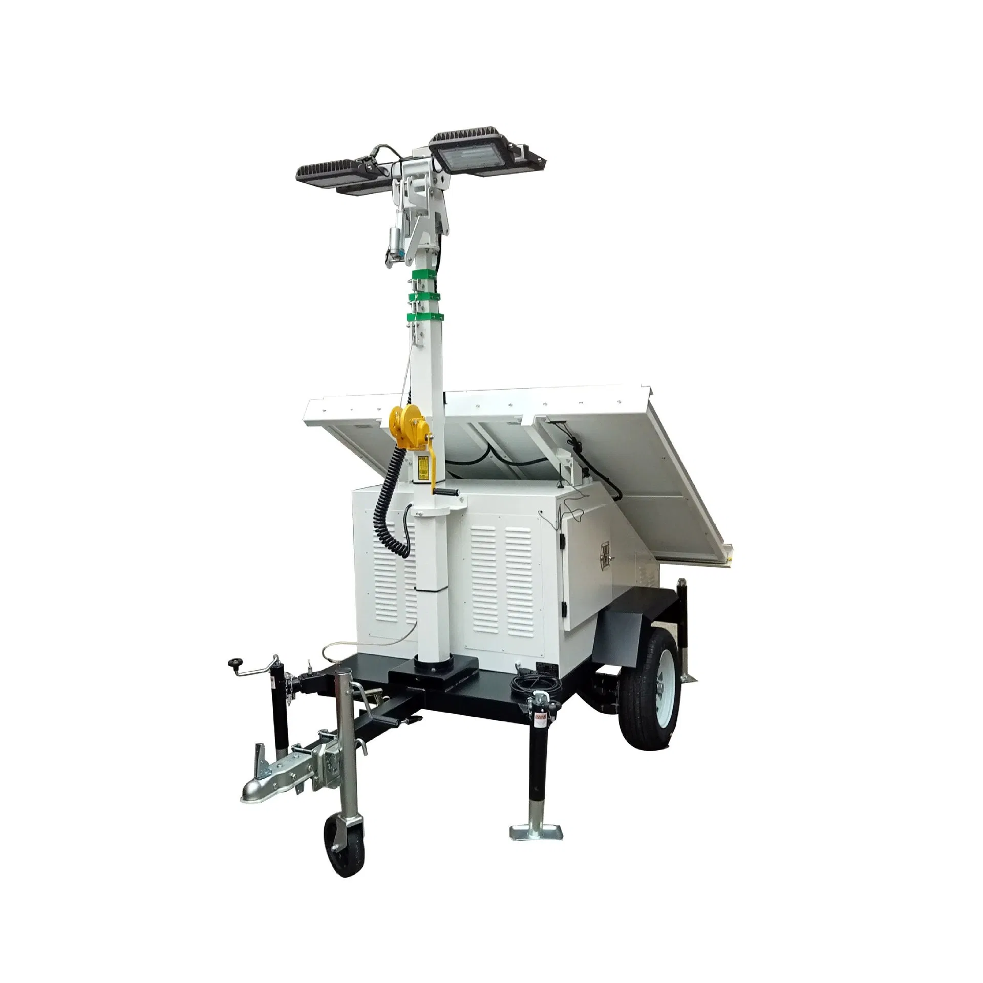 Solar-Powered LED Beacon Tower for Mobile Lighting Applications