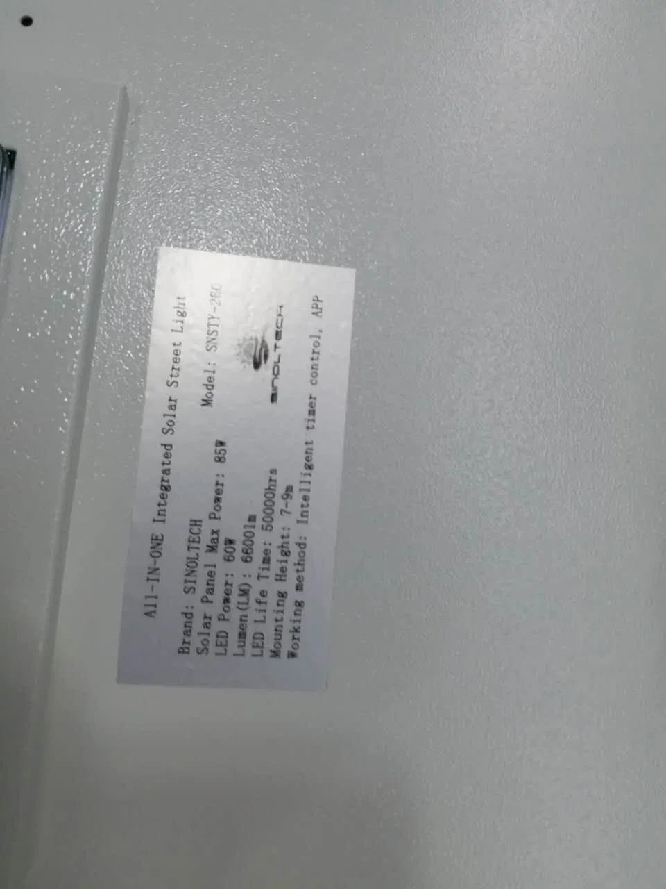 Integrated Solar Street Light View 2