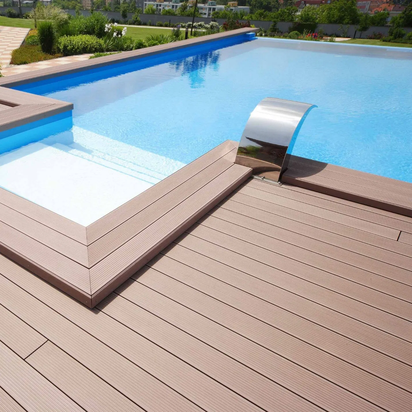WPC Fence Panel/Swimming Pool Tile/WPC 3D/Wood Plastic Composite Flooring/WPC Decking