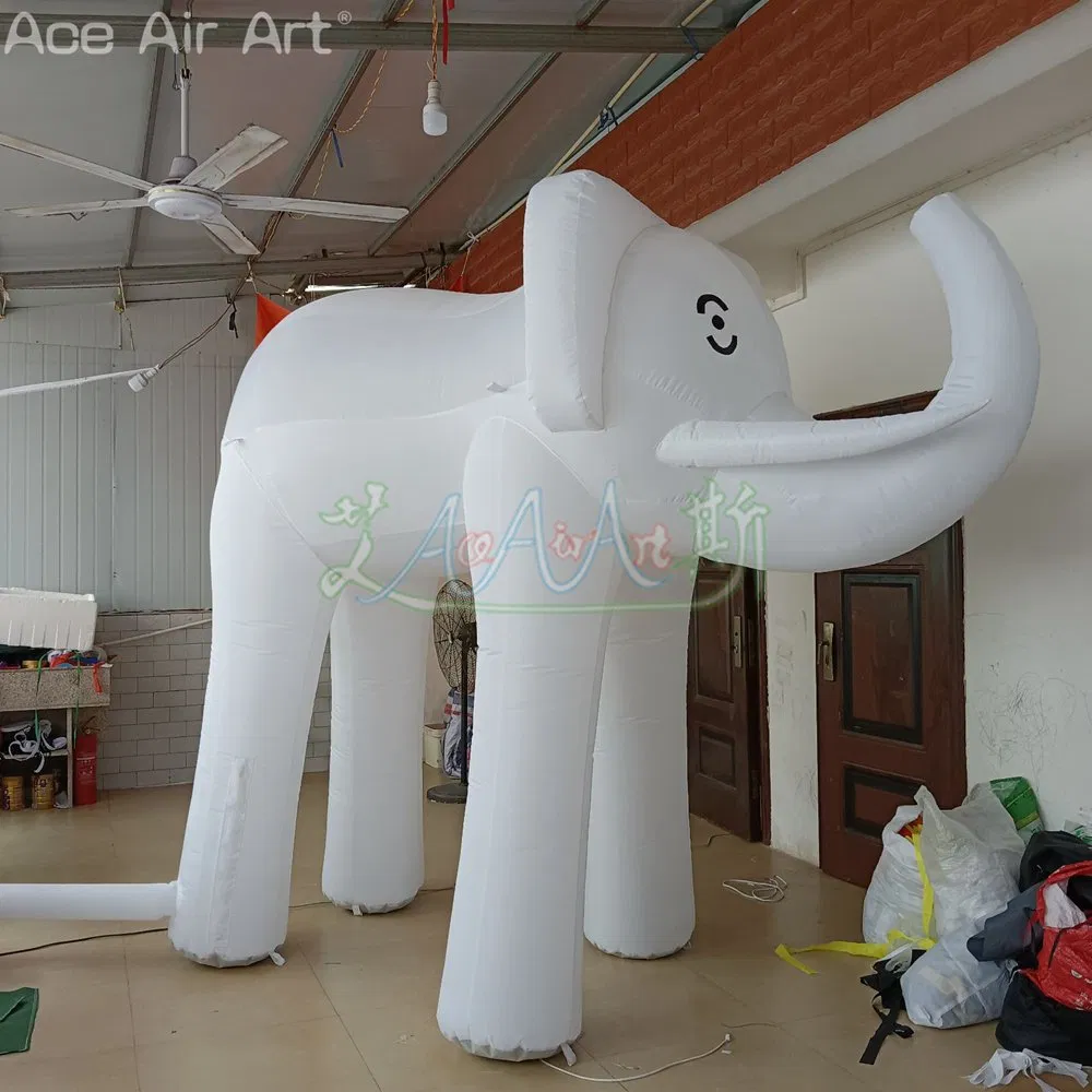 Inflatable White Elephant Indoor Outdoor Decoration Commercial Event