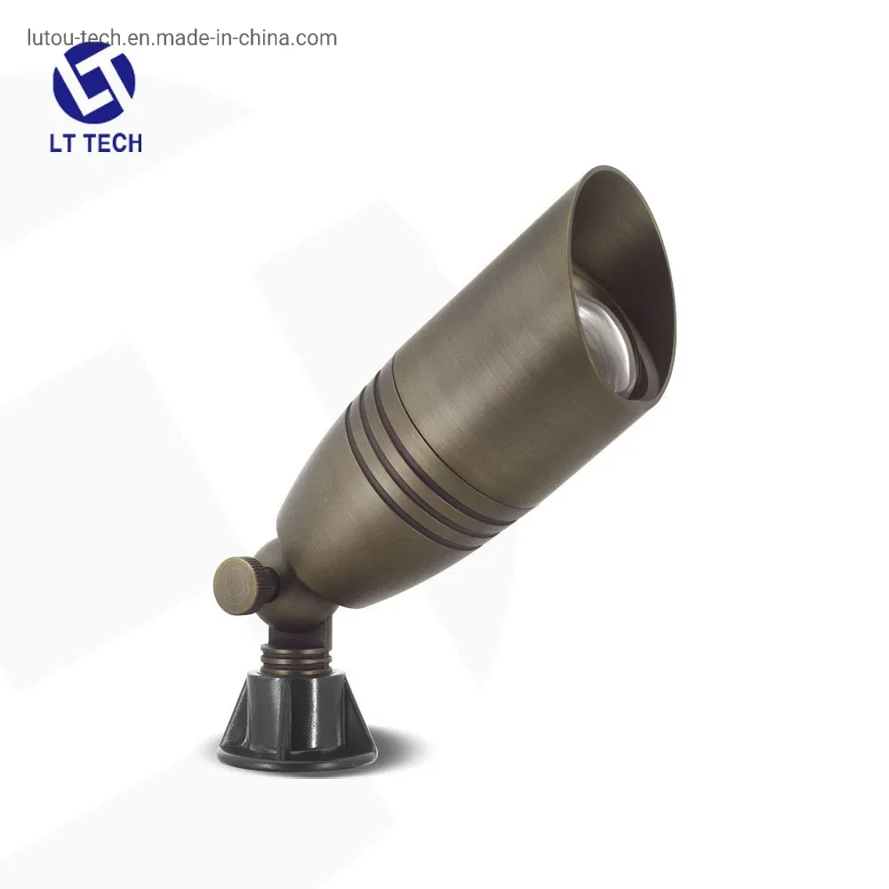Low Voltage Lt2105 Brass Spot Light with Free Stake for Landscape Lighting
