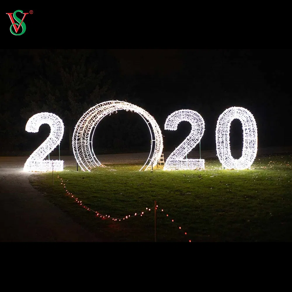 Christmas Happy New Year Theme Park Landscape Decoration Countdown Events