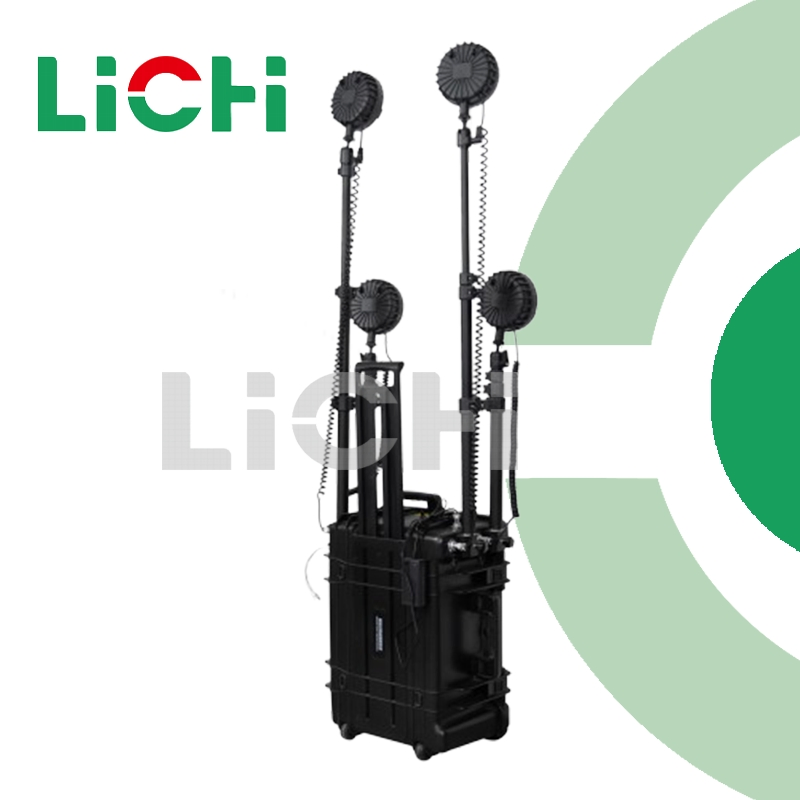 160W Illuminated Lamp 12V Outdoor Security Lighting Portable Light Tower