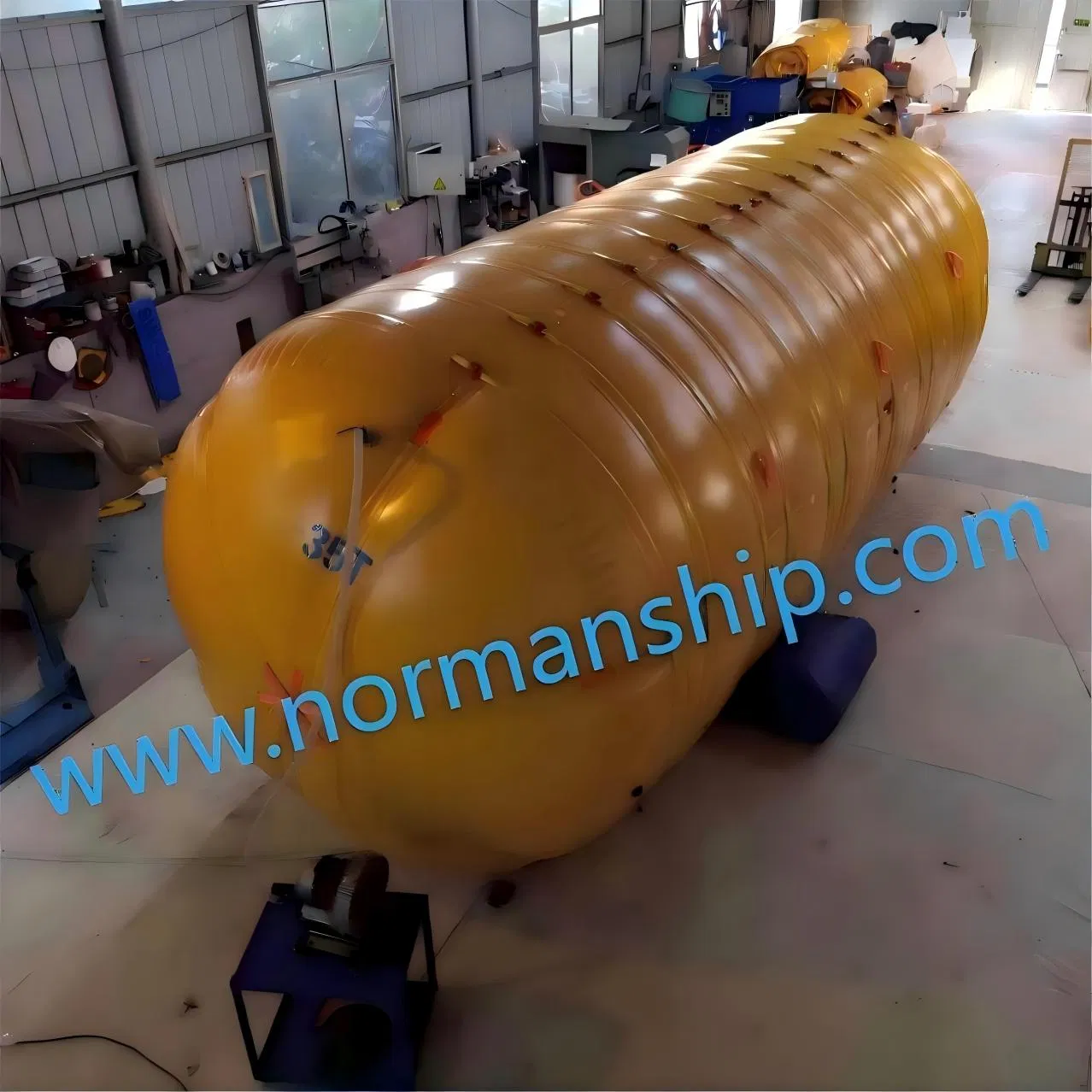 Marine Boat Ship Yacht PVC Cylindrical Pillow Type Underwater Inflatable Salvaged Rescue Air Bags Air Lift Bag for Lifting Loading