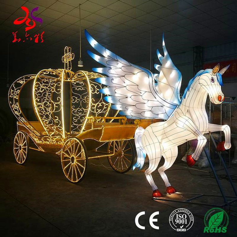 Outdoor Handmade Customized Deer Animal Decorative Lantern