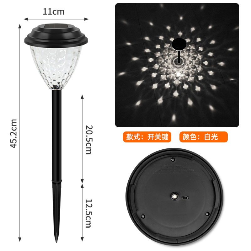 Hot Sale Solar Outdoor Waterproof LED Road Lawn Sensor Garden Pathway Lighting