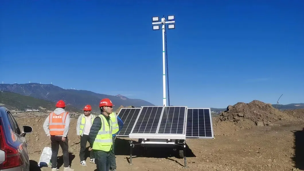 Solar-Powered LED Beacon Tower