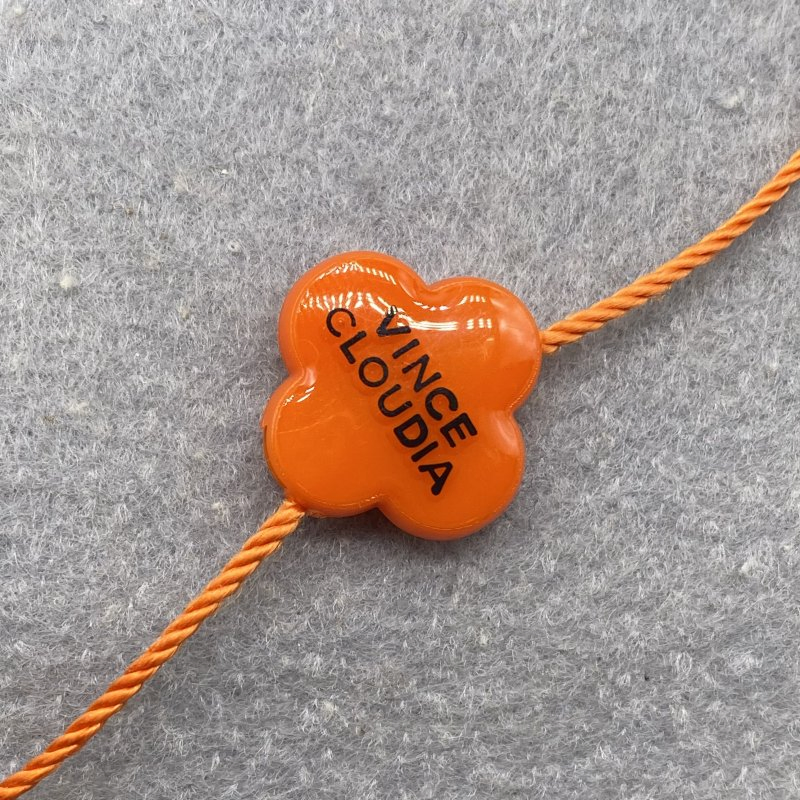 Wholesale Custom Gold Brand Hang Tag String Aluminium Aluminium Hang Tag String for Garments