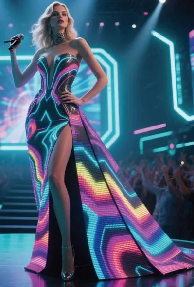 LED Clothing Video Dress