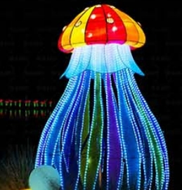 Outdoor Christmas Decor Event Decorative Lighting Easter LED Resin Rabbit Animal Statues Lantern