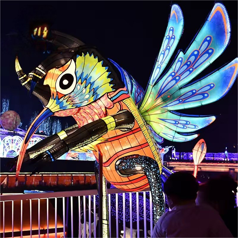 Outdoor Christmas Decor Event Decorative Lighting Easter LED Resin Rabbit Animal Statues Lantern