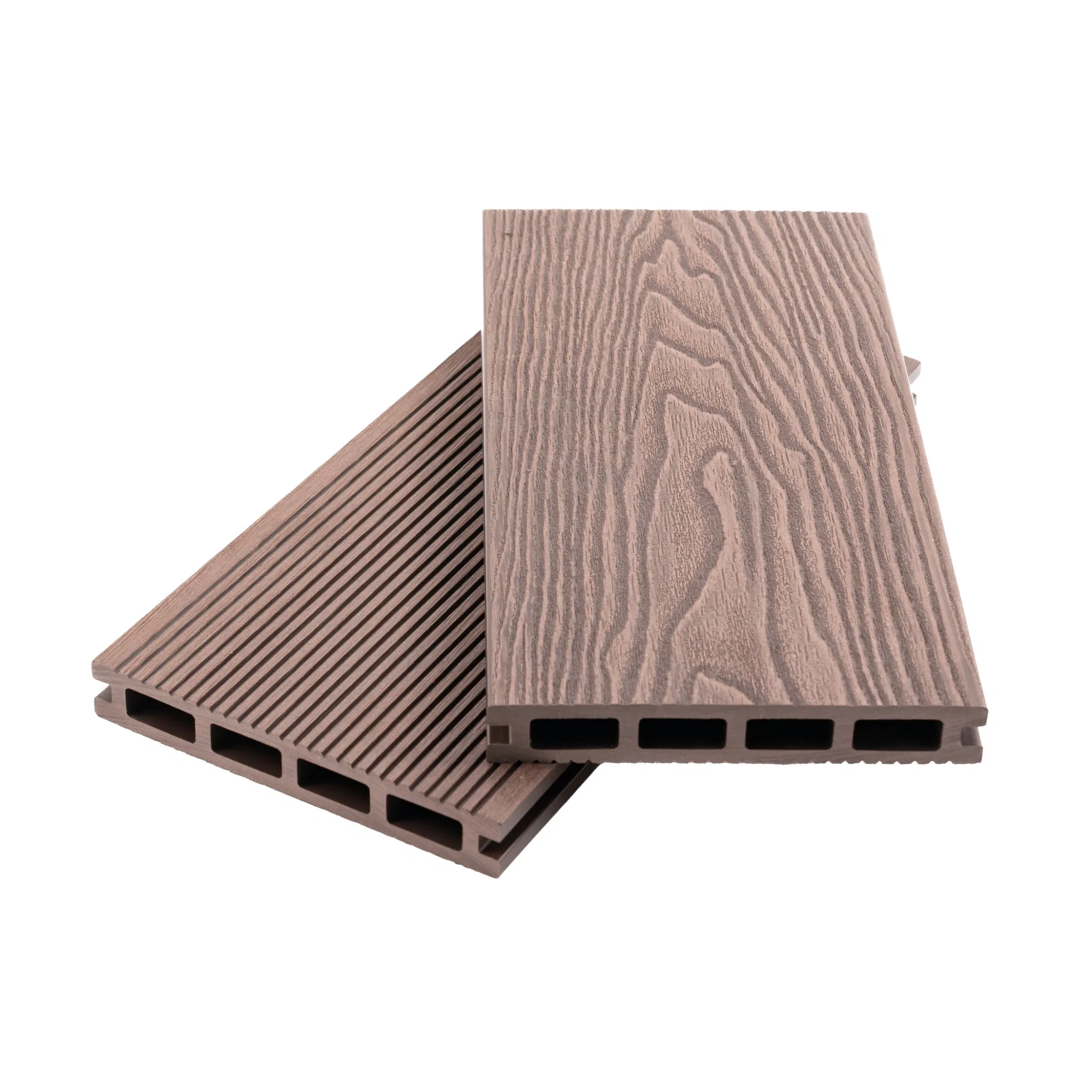 Anti-Fading Embossed Wood Plastic Composite Outdoor Decking for Terrace Uncapped Composite Dflooring with Free Samples 5.75"