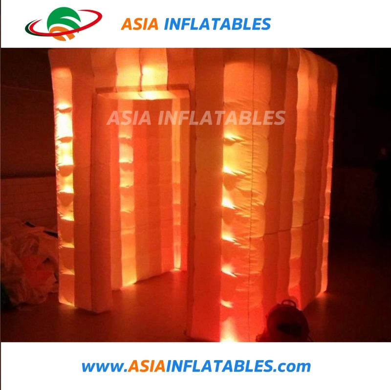 White LED Light Air Tight Tent, Inflatable Cubic Tent Events
